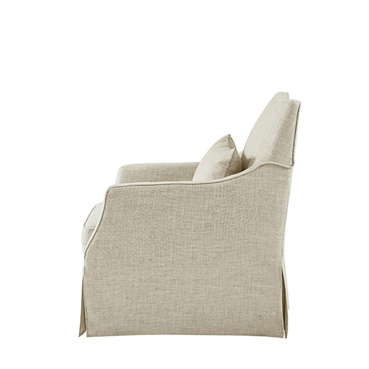 Picture of ENGLAND SKIRT SWIVEL CHAIR IN BEIGE