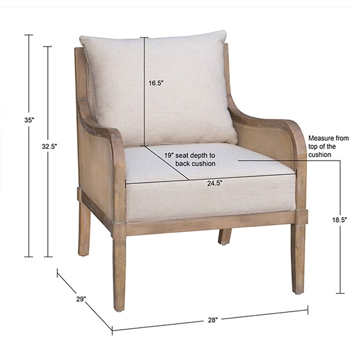 Picture of MARGARET CANE ACCENT CHAIR