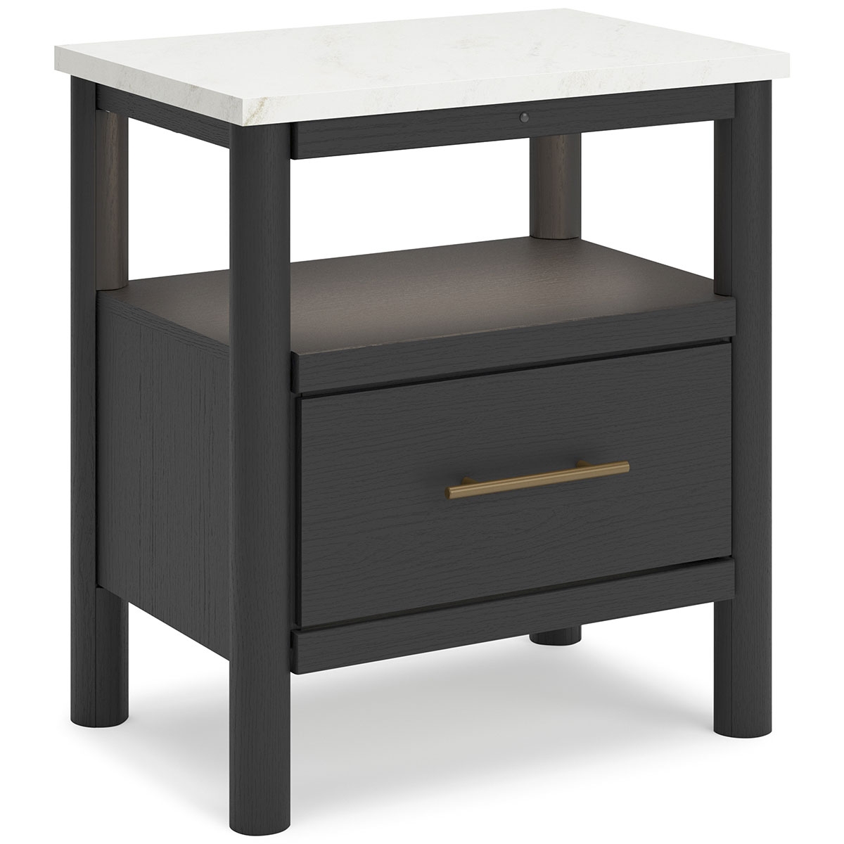 Picture of CASHMERE BLACK NIGHTSTAND