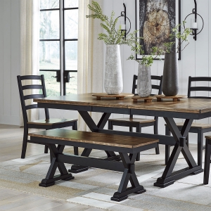 Picture of WILDENAUER BLACK DINING BENCH