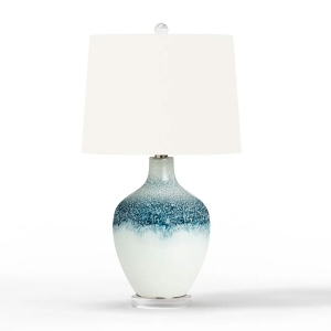 Picture of BLUE/WHITE GLASS T-LAMP