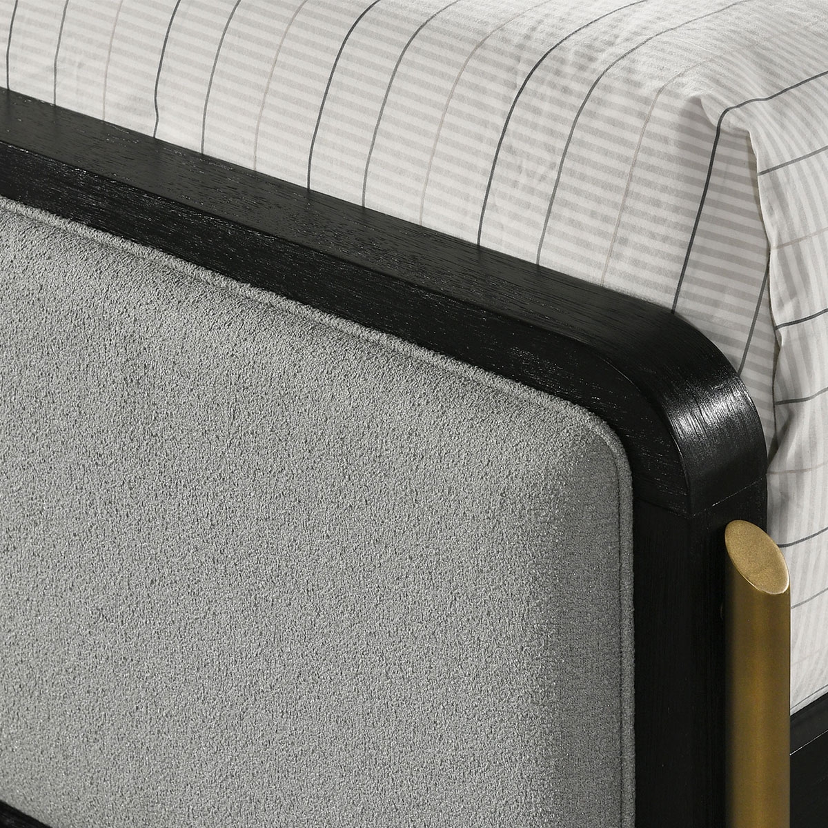 Picture of ARINI BLACK QUEEN UPHOLSTERED BED