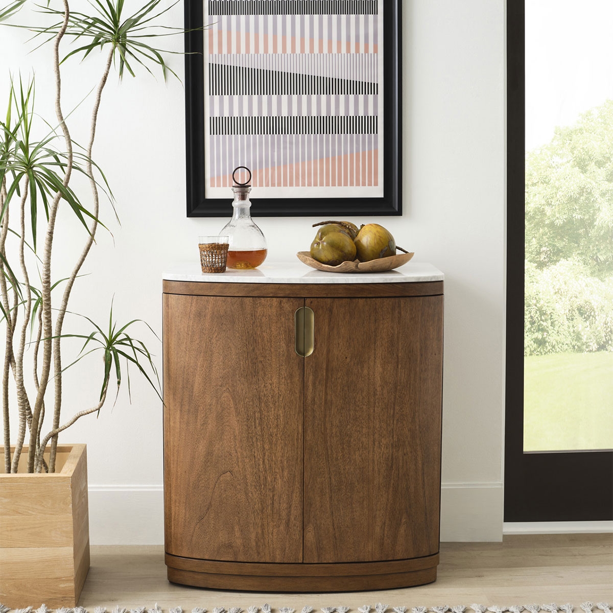 Picture of CADEN BAR CABINET W/MARBLE TOP