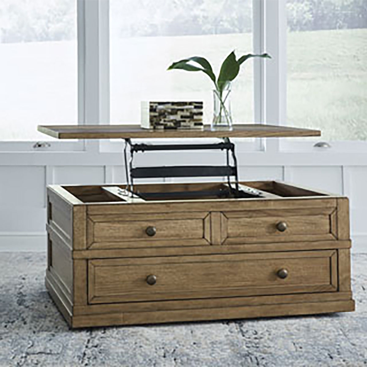 Picture of SHARLANCE LIFT TOP COCKTAIL TABLE