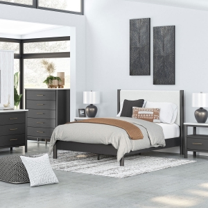 Picture of CASHMERE BLACK UPH BED