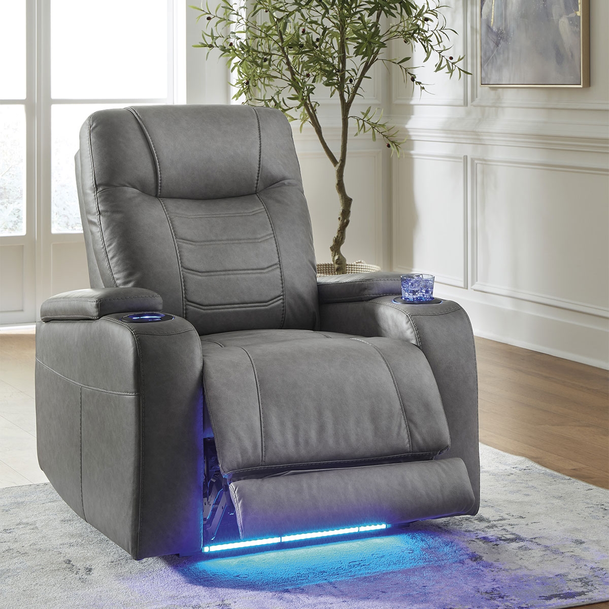 Picture of SCHOONER RECLINER W/POWER HEADREST IN SLATE