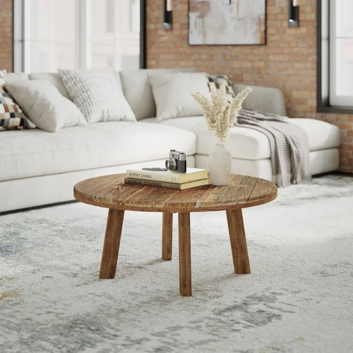 Picture of RECLAIMED  ROUND COFFEE TABLE