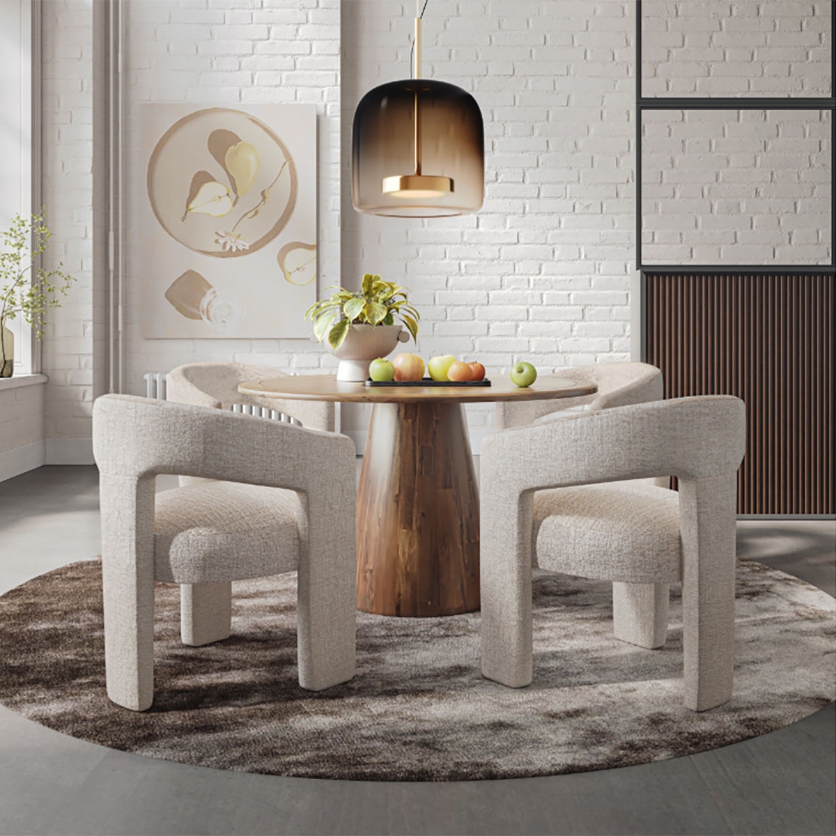 Picture of GWEN NATURAL UPHOLSTERED CHAIR