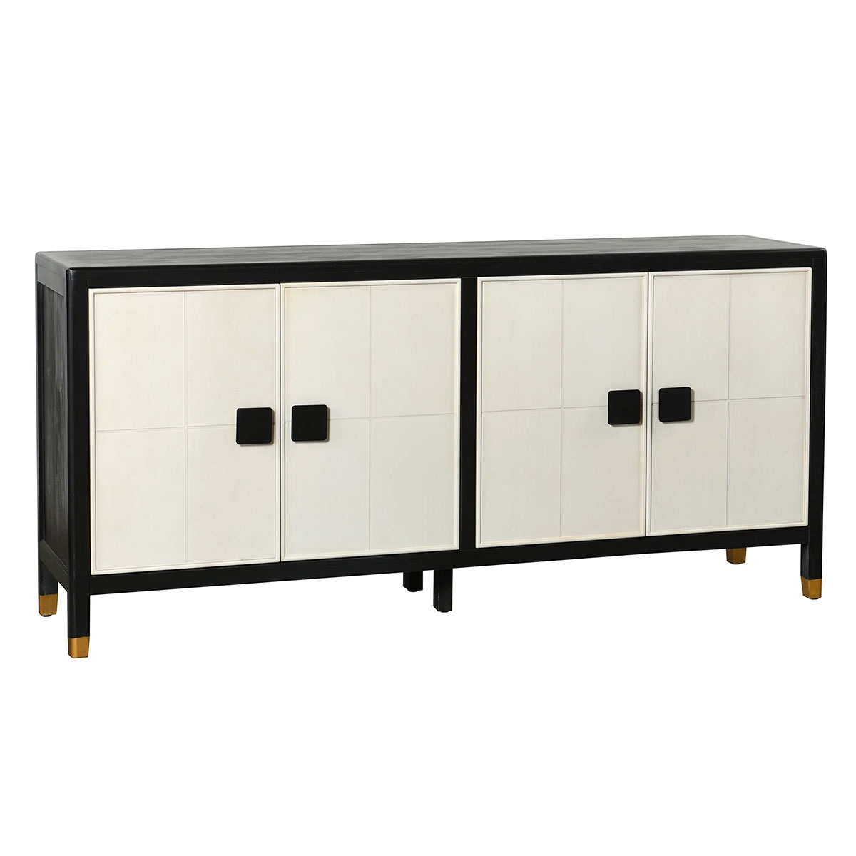 Picture of BLACK AND WHITE FOUR DOOR SIDEBOARD