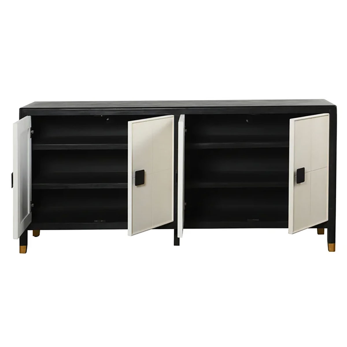 Picture of BLACK AND WHITE FOUR DOOR SIDEBOARD