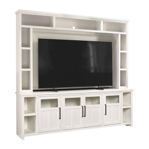 Picture of SHAKER 98" WHITE CONSOLE W/HUTCH