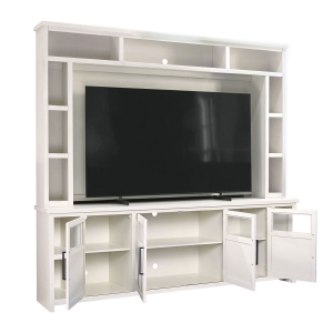 Picture of SHAKER 98" WHITE CONSOLE W/HUTCH