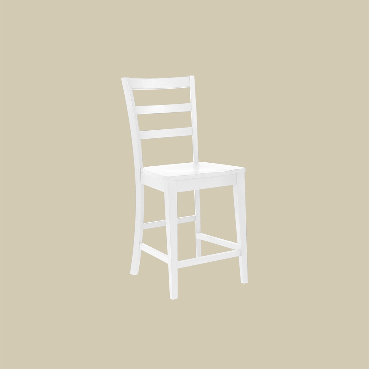 Picture of BAY CITY WHITE LADDER BACK STOOL