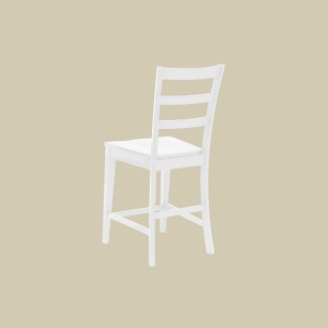 Picture of BAY CITY WHITE LADDER BACK STOOL
