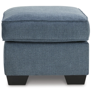 Picture of CASHTON BLUE OTTOMAN