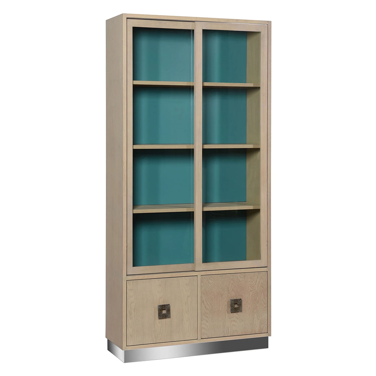 Picture of TWO TONE TEAL DISPLAY CABINET