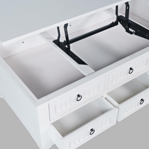 Picture of WESTPORT WHITE CASTERED LIFT COFFEE TABLE