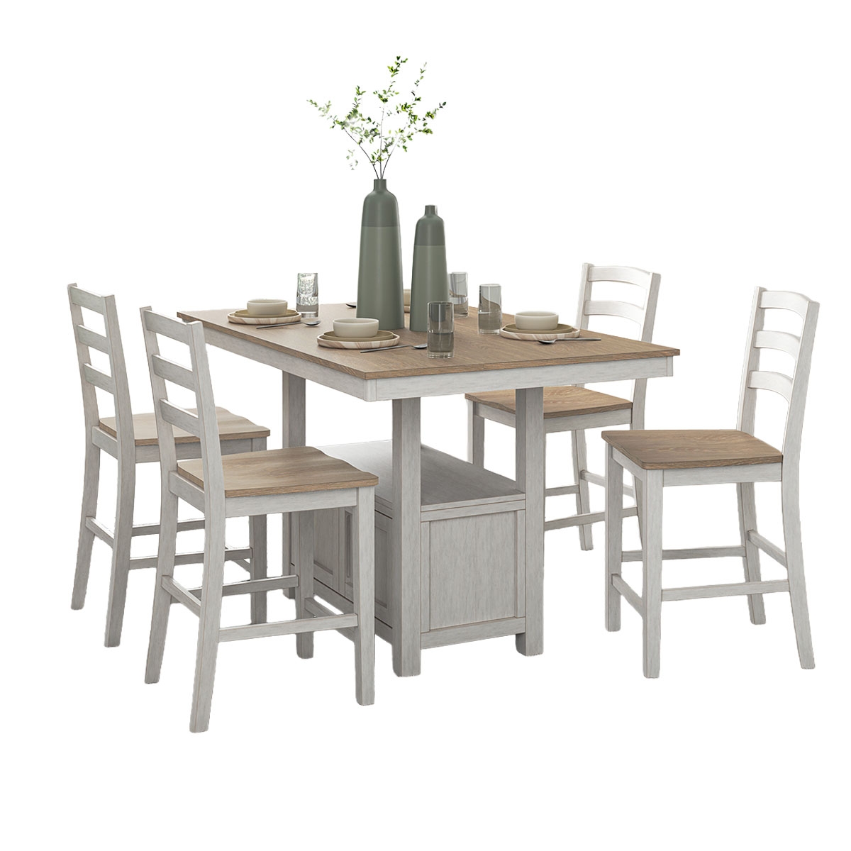 Picture of PURLANEY 5-PIECE COUNTER DINING SET