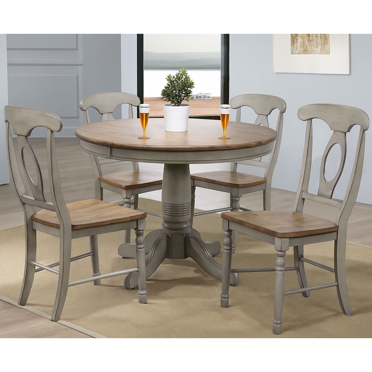 Picture of BARNWELL 42" ROUND 5PC DINING SET