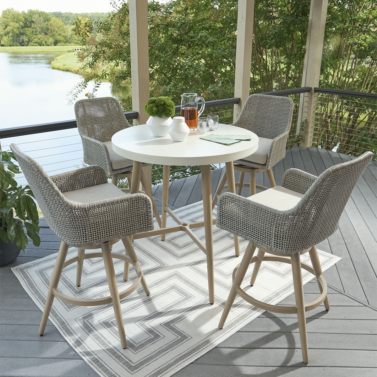 Picture of SETON CREEK 5PC BAR DINING SET