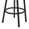 Picture of BRYANT FAUX GREY LEATHER & BLACK STEEL COUNTER STOOL