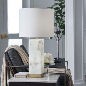 Picture of LINDERFIELD ALABASTER TABLE LAMP