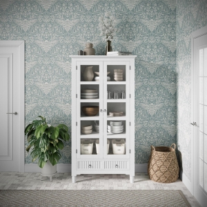 Picture of WESTPORT WHITE TALL CABINET