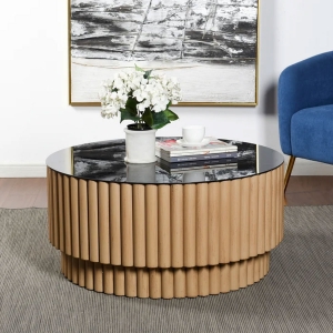 Picture of FLUTED BARREL RND COFFEE TABLE