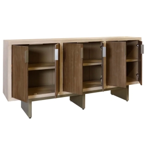 Picture of NATURAL & CHERRY 6 DRAWER CONSOLE