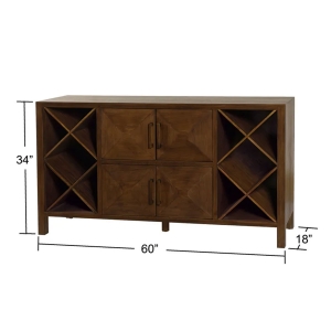 Picture of 4DR BUFFET W/ WINE BOTTLE STOR