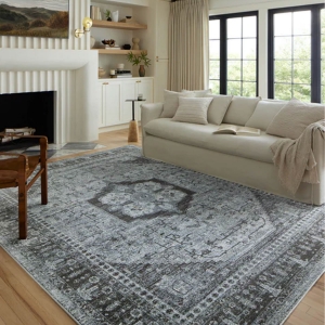 Picture of ODETTE 8 SKY/CHARCOAL 7'10X10 RUG