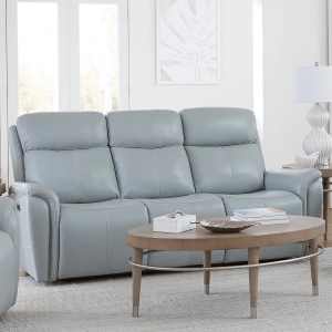 Picture of CASCADE LTHR MIST GRY PHR SOFA
