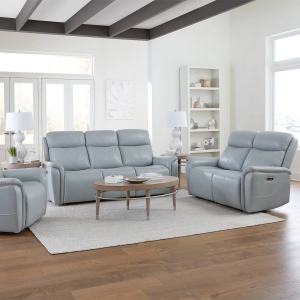 Picture of CASCADE LTHR MIST GRY PHR SOFA