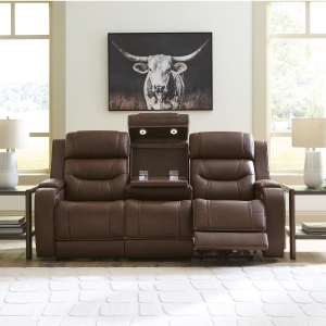 Picture of KNIGHTINGTON SOFA W/ AUDIO IN BROWN