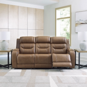 Picture of KNIGHTINGTON SOFA W/ AUDIO IN CARAMEL