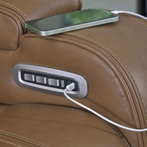 Picture of KNIGHTINGTON SOFA W/ AUDIO IN CARAMEL