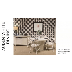 Picture of AUDEN 48" WHITE 5PC DINING SET