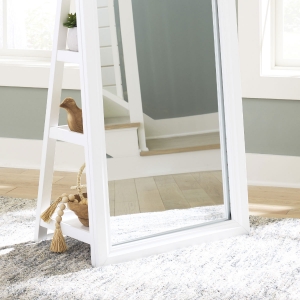Picture of EVESEN WHT FL MIR W/SHELVES