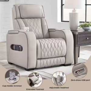 Picture of OPTIMUS GREY RECLINER W/PHR