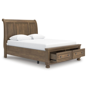 Picture of KENLEY HONEY QUEEN SLEIGH BED W/ STORAGE