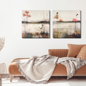 Picture of FLOWERY MEADS II CANVAS ART