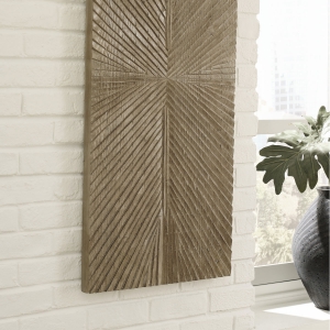 Picture of LENORA DIST BRWN WOOD WALL ART