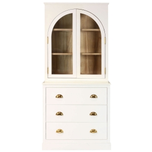 Picture of 2PC CHEST AND HUTCH IN WHITE