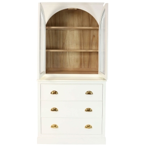 Picture of 2PC CHEST AND HUTCH IN WHITE