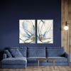 Picture of COBALT & PAYNES PETALS I ART