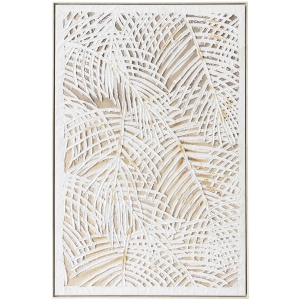Picture of PALM LEAVES IN WHT OIL CANVAS