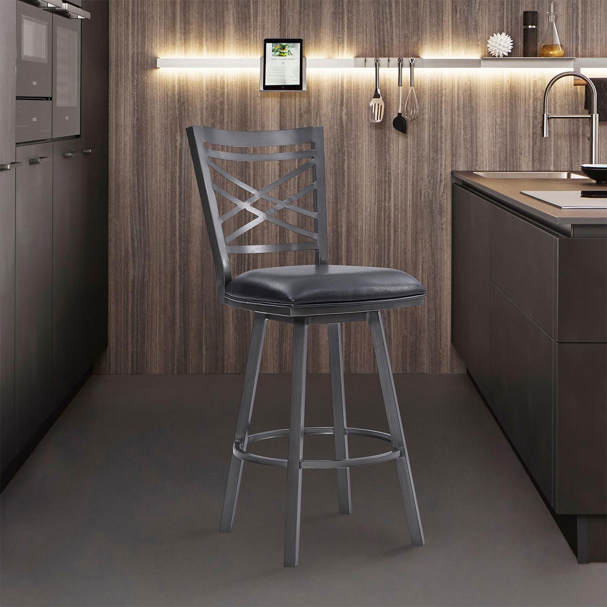 Picture of FARGO BLACK/MINERAL CNT STOOL