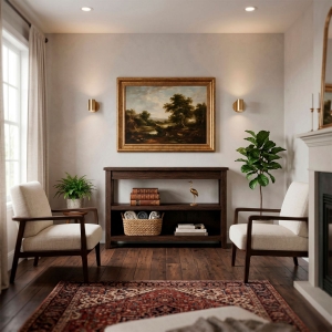 Picture of GRANT BRW CONSOLE TABLE